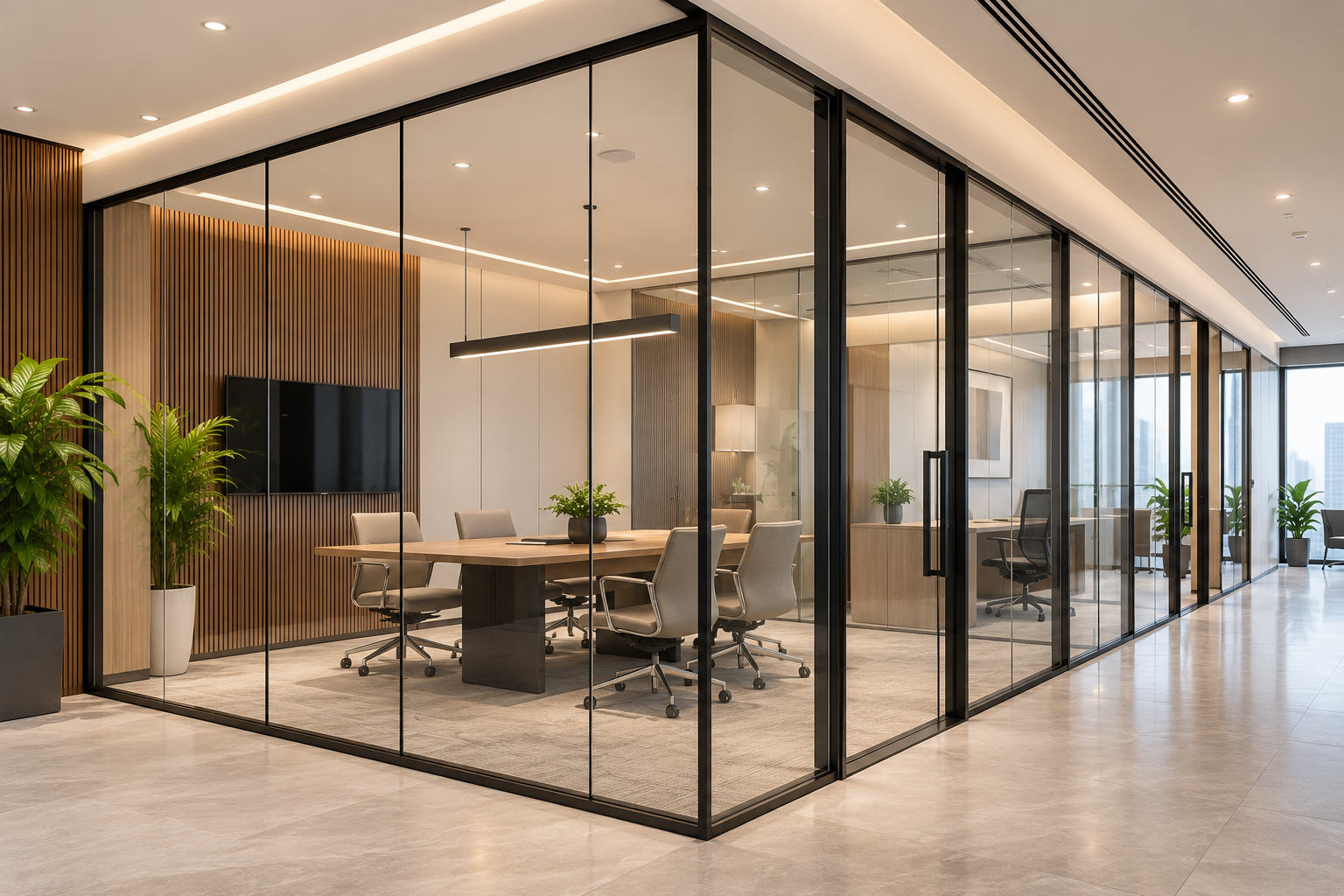 Glass Partition product or project by Noori Contractor & Engineers in Nagpur